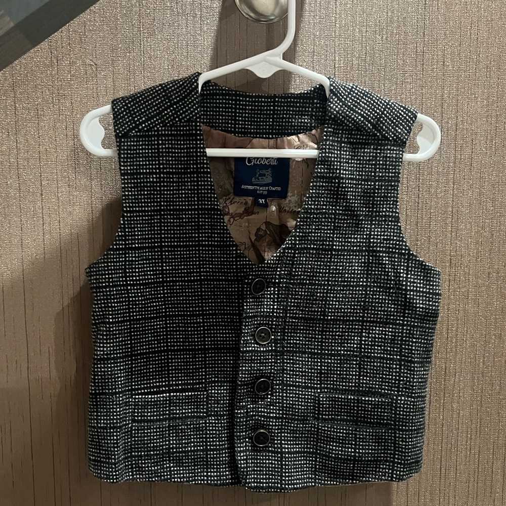 George Black and Cream Patterned Vest